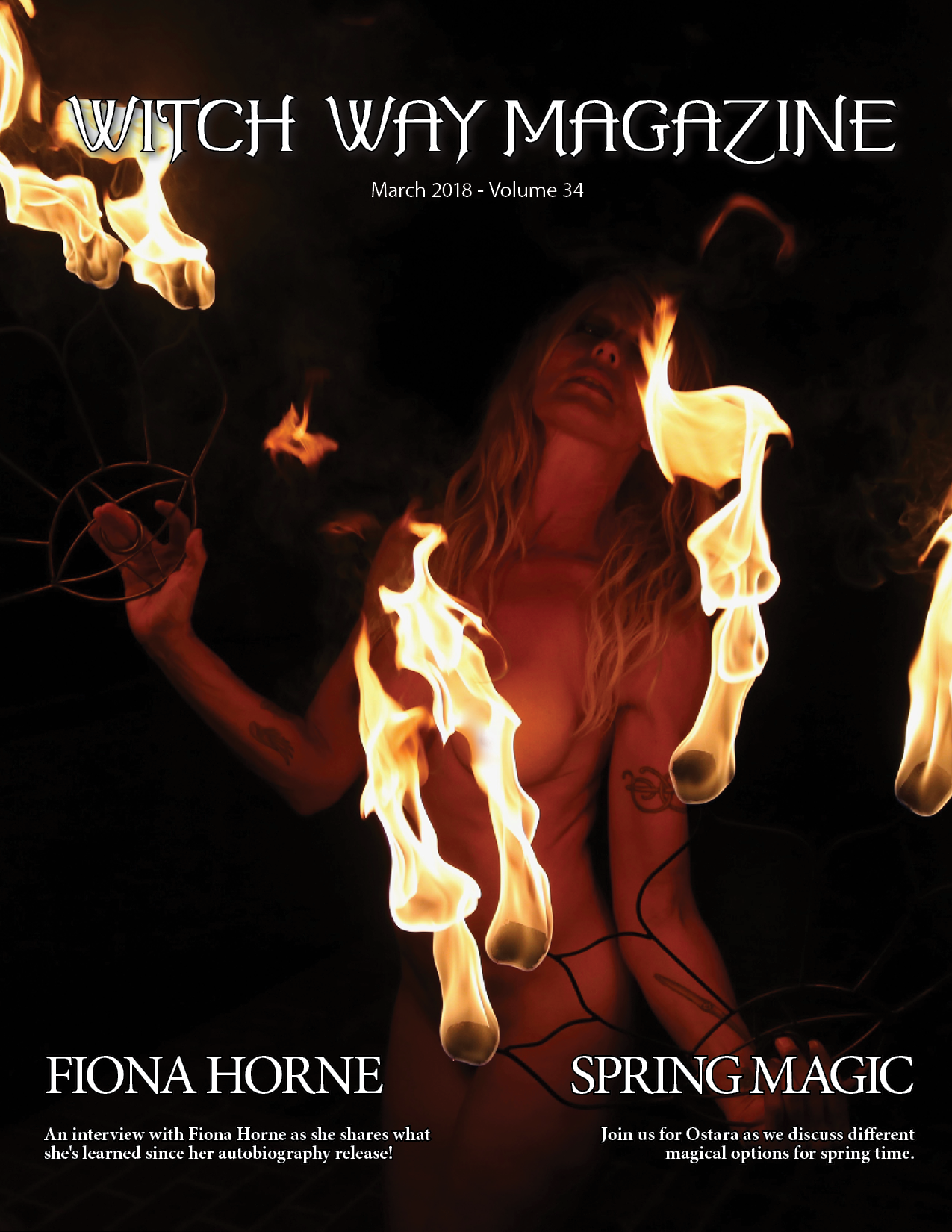 March 2018 Vol #34 - Fiona Horne - Witch Way Magazine - Digital Issue