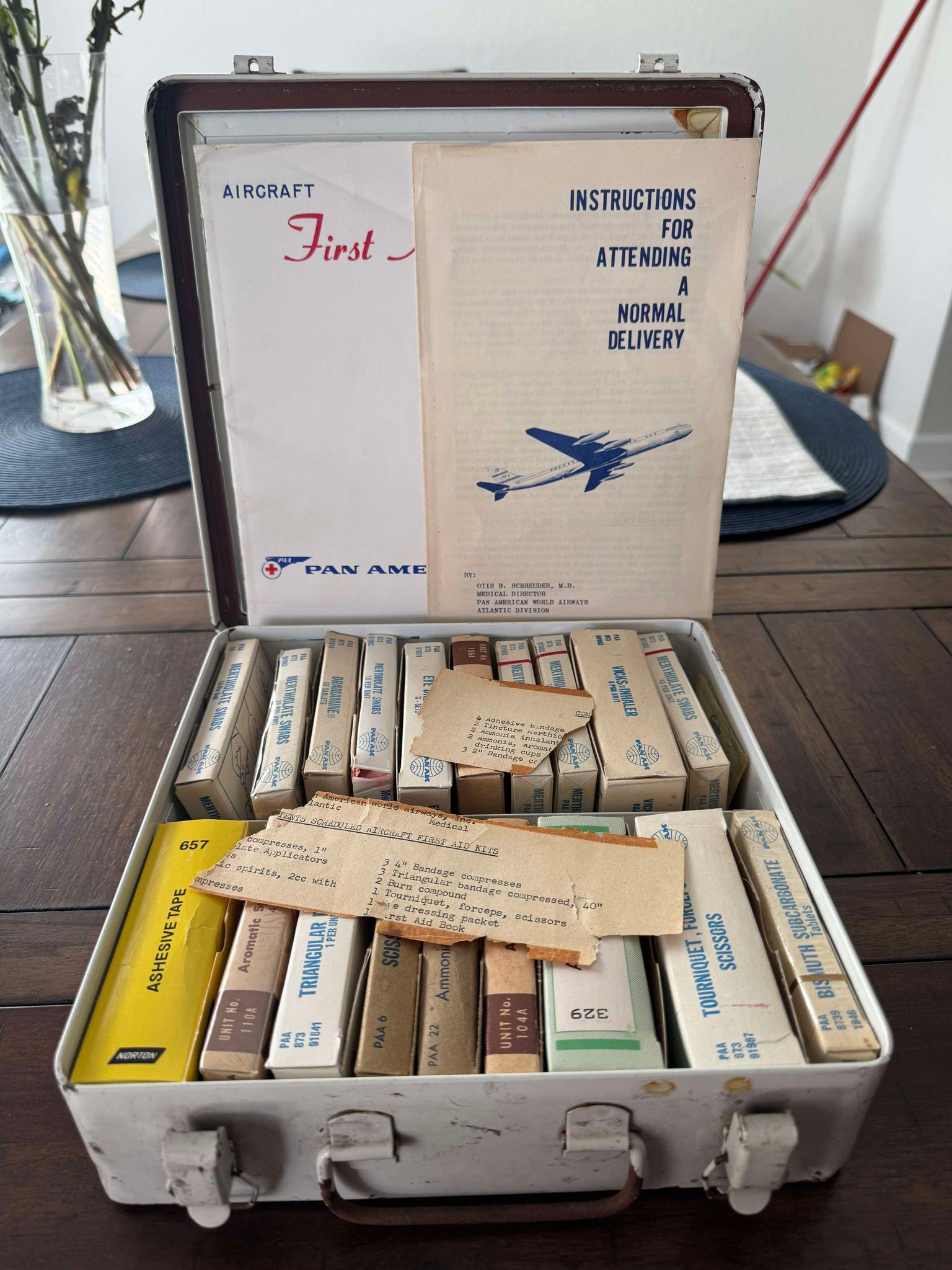 PanAm 1960s First Aid Kit